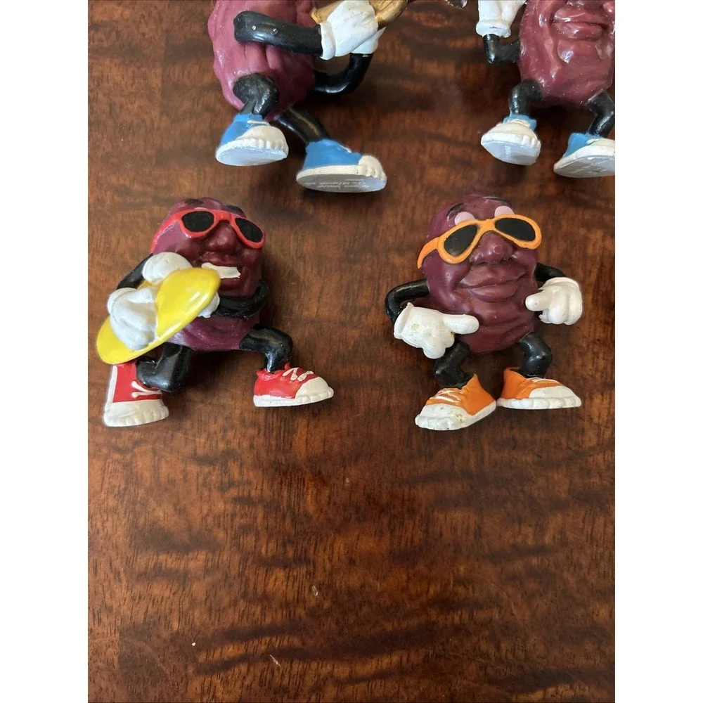 California Raisins Lot Of 9 Original Figures Vintage From 1980's Music Skate